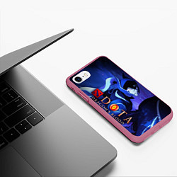 Чехол iPhone 7/8 матовый DOTA: Кровь дракона, цвет: 3D-малиновый — фото 2