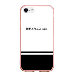 Чехол iPhone 7/8 матовый Хачироку AE 86, цвет: 3D-светло-розовый