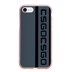 Чехол iPhone 7/8 матовый CSGO, цвет: 3D-светло-розовый