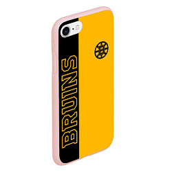 Чехол iPhone 7/8 матовый NHL BOSTON BRUINS, цвет: 3D-светло-розовый — фото 2