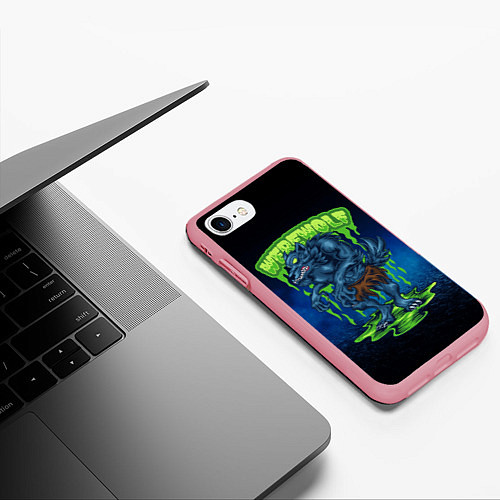 Чехол iPhone 7/8 матовый Оборотень зомби / 3D-Баблгам – фото 3