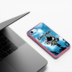 Чехол iPhone 7/8 матовый SAMURAI KING 2077, цвет: 3D-малиновый — фото 2