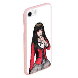 Чехол iPhone 7/8 матовый Jabami Yumeko Kakegurui, цвет: 3D-светло-розовый — фото 2