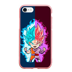 Чехол iPhone 7/8 матовый Vegeta power, цвет: 3D-баблгам