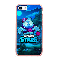 Чехол iPhone 7/8 матовый Сквик Squeak Brawl Stars, цвет: 3D-светло-розовый