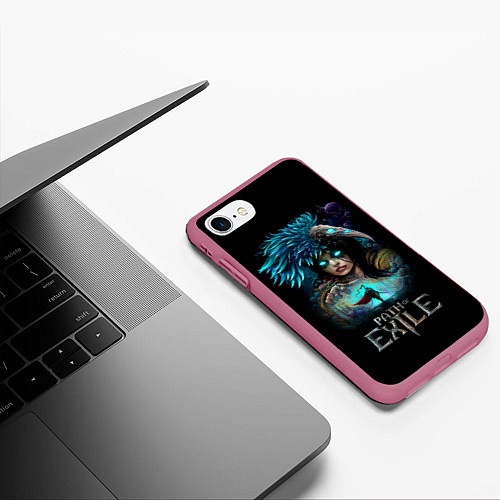 Чехол iPhone 7/8 матовый Path of Exile / 3D-Малиновый – фото 3
