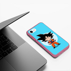 Чехол iPhone 7/8 матовый Sweet Goku, цвет: 3D-малиновый — фото 2