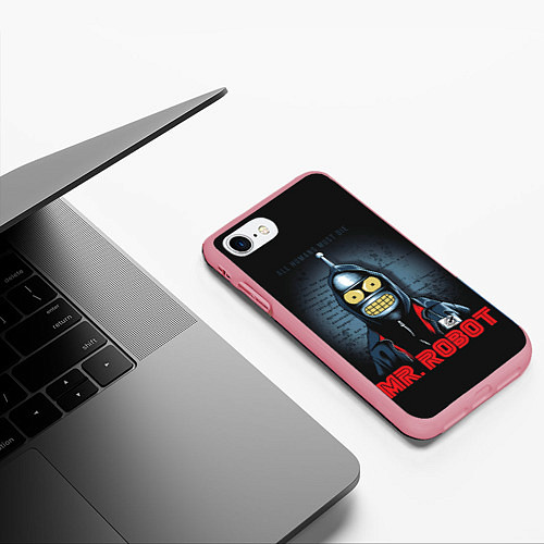 Чехол iPhone 7/8 матовый Bender x mr robot / 3D-Баблгам – фото 3