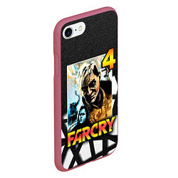 Чехол iPhone 7/8 матовый FARCRY 4 Пэйган Мин, цвет: 3D-малиновый — фото 2