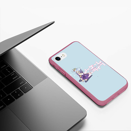 Чехол iPhone 7/8 матовый No game no life / 3D-Малиновый – фото 3