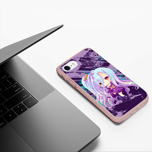 Чехол iPhone 7/8 матовый Shiro art / 3D-Светло-розовый – фото 3