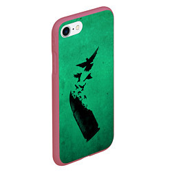 Чехол iPhone 7/8 матовый Freedom, цвет: 3D-малиновый — фото 2