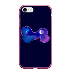 Чехол iPhone 7/8 матовый Принцесса Луна, цвет: 3D-малиновый