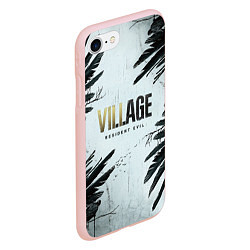 Чехол iPhone 7/8 матовый Resident Evil Village Crow, цвет: 3D-светло-розовый — фото 2