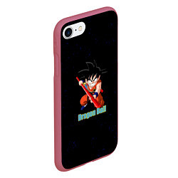 Чехол iPhone 7/8 матовый Dragon Ball, цвет: 3D-малиновый — фото 2