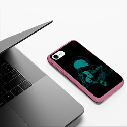 Чехол iPhone 7/8 матовый GITS Scarlett, цвет: 3D-малиновый — фото 2