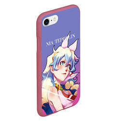 Чехол iPhone 7/8 матовый Nia Gurren Lagann, цвет: 3D-малиновый — фото 2