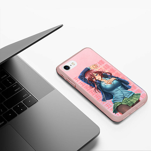 Чехол iPhone 7/8 матовый Пять невест / 3D-Светло-розовый – фото 3