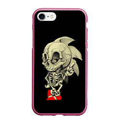 Чехол iPhone 7/8 матовый Sonic dead inside, цвет: 3D-малиновый