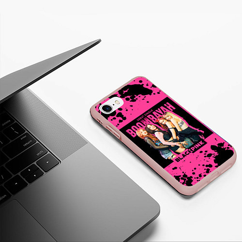 Чехол iPhone 7/8 матовый Boombayah / 3D-Светло-розовый – фото 3