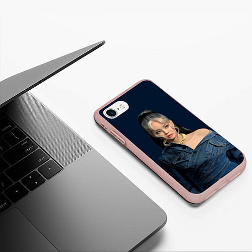 Чехол iPhone 7/8 матовый Jennie jeans / 3D-Светло-розовый – фото 3