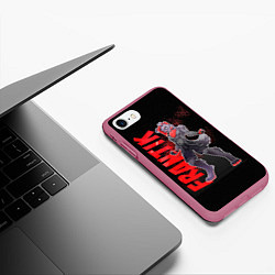 Чехол iPhone 7/8 матовый Frantik, цвет: 3D-малиновый — фото 2