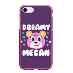 Чехол iPhone 7/8 матовый Dreamy Megan, цвет: 3D-малиновый