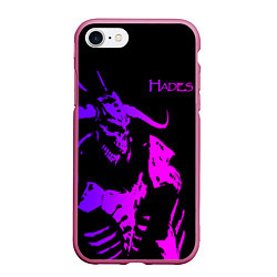 Чехол iPhone 7/8 матовый Hades demon, цвет: 3D-малиновый