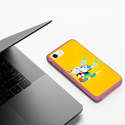 Чехол iPhone 7/8 матовый Cupower, цвет: 3D-малиновый — фото 2