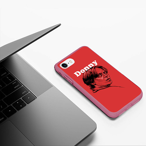 Чехол iPhone 7/8 матовый Donny The Big Lebowski / 3D-Малиновый – фото 3