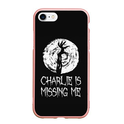 Чехол iPhone 7/8 матовый Charlie is missing me, цвет: 3D-светло-розовый
