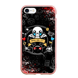 Чехол iPhone 7/8 матовый The Binding of Isaac ИСААК, цвет: 3D-светло-розовый