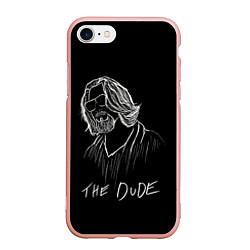 Чехол iPhone 7/8 матовый THE DUDE Большой Лебовски, цвет: 3D-светло-розовый