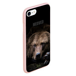 Чехол iPhone 7/8 матовый Русский MEDVED, цвет: 3D-светло-розовый — фото 2