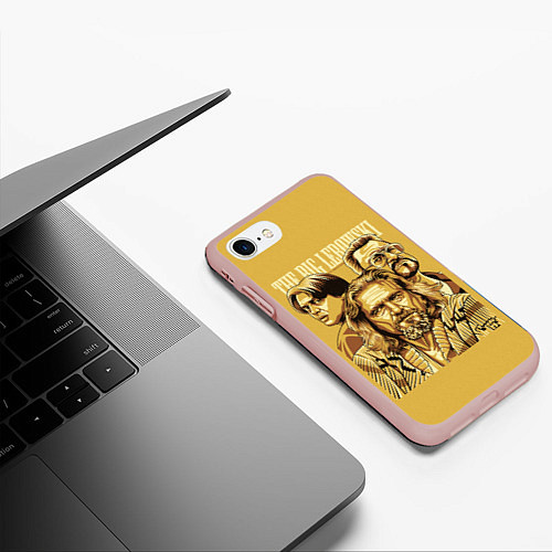 Чехол iPhone 7/8 матовый The Big Lebowski / 3D-Светло-розовый – фото 3