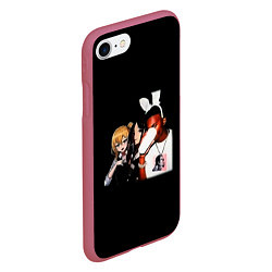 Чехол iPhone 7/8 матовый Gangsta kaguya, цвет: 3D-малиновый — фото 2