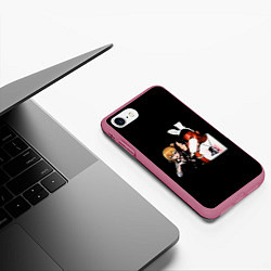 Чехол iPhone 7/8 матовый Gangsta kaguya, цвет: 3D-малиновый — фото 2
