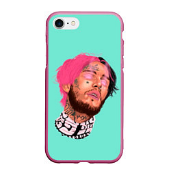 Чехол iPhone 7/8 матовый Magic Lil Peep, цвет: 3D-малиновый