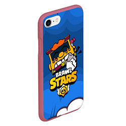 Чехол iPhone 7/8 матовый Грифф Griff Brawl Stars, цвет: 3D-малиновый — фото 2