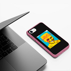 Чехол iPhone 7/8 матовый Bart x Bowie, цвет: 3D-малиновый — фото 2