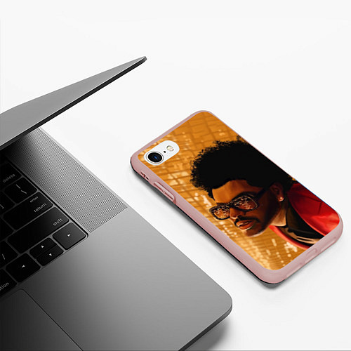 Чехол iPhone 7/8 матовый After Hours - The Weeknd / 3D-Светло-розовый – фото 3