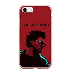 Чехол iPhone 7/8 матовый The weeknd, цвет: 3D-светло-розовый