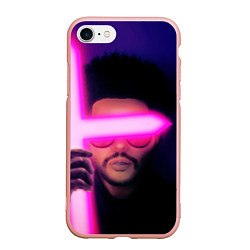 Чехол iPhone 7/8 матовый The Weeknd - Blinding Lights, цвет: 3D-светло-розовый