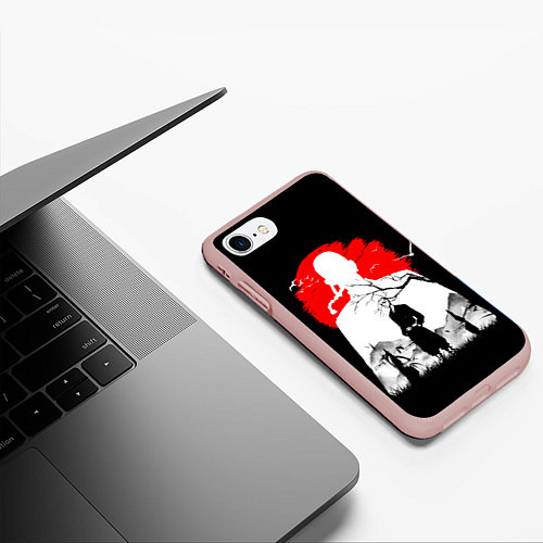 Чехол iPhone 7/8 матовый Кэн Рюгудзи Токийские мстители / 3D-Светло-розовый – фото 3