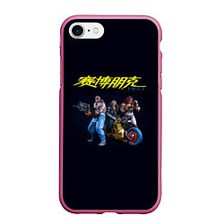 Чехол iPhone 7/8 матовый КИБЕРПАНК CYBERPUNK 2077 Z, цвет: 3D-малиновый