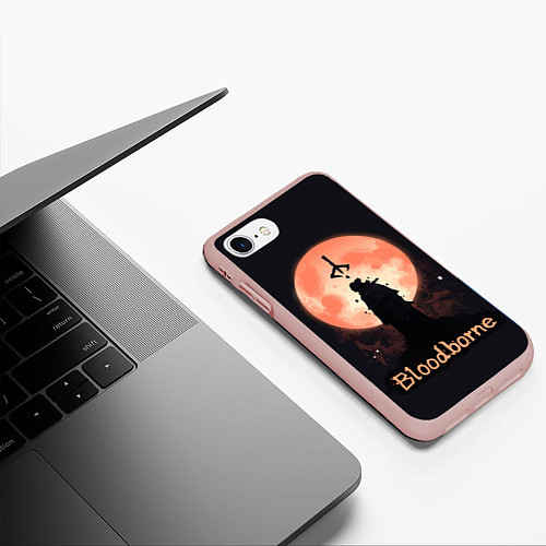 Чехол iPhone 7/8 матовый Знак охотника / 3D-Светло-розовый – фото 3