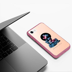 Чехол iPhone 7/8 матовый Маркус, цвет: 3D-малиновый — фото 2