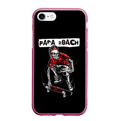 Чехол iPhone 7/8 матовый Skater boy, цвет: 3D-малиновый