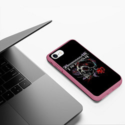 Чехол iPhone 7/8 матовый Papa Roach Rose, цвет: 3D-малиновый — фото 2