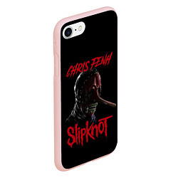 Чехол iPhone 7/8 матовый CHRIS FENH SLIPKNOT СЛИПКНОТ Z, цвет: 3D-светло-розовый — фото 2